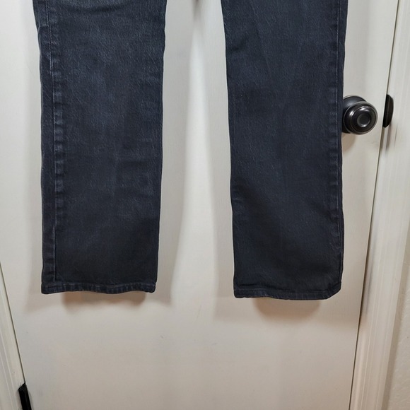 Levi's Premium Low Pitch Bootcut Jeans Size 27 Mid Rise Faded Distressed Wash - Picture 3 of 10